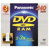 Panasonic LM AD240LU3 - 3 x DVD-RAM ( for Video ) - 9.4 GB ( 240min ) 3x - storage media