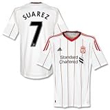 10-11 Liverpool Away Shirt + Suarez 7 Official Player SenCilia Printing-L