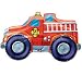 Rescue Team Fire Engine Shape Flat