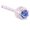 Sapphire Medical Plastic Earrings