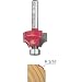 Freud 36-208 3/16-Inch Radius Beading Router Bit with Solid Pilot - 1/4-Inch Shank