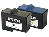 Remanufactured Lexmark 82 (18L0032) and 83 (18L0042) Printer Ink Cartridge 2-Pack Set