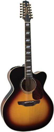 Childrens Toyshop  Musical Instruments : Takamine TF250SMCSB-12 Jumbo 12-String Cutaway Acoustic-Electric Guitar, Gloss Sunburst