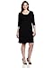 Karen Kane Plus-Size Three-Quarter-Sleeve A-Line Dress