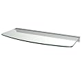 Rail Convex Shelf Kit - Clear/ Silvertone (24")