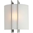 Checks Glass Wall Sconce - Frosted White