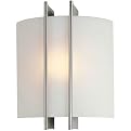 Checks Glass Wall Sconce - Frosted White