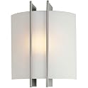 Checks Glass Wall Sconce - Frosted White