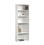 Sauder Beginnings 5-Shelf Bookcase, Soft White
