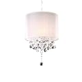 Modern Contemporary Crystal Silver Chandelier