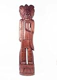 5 Foot Solid Wood Cigar Store Indian - Stained