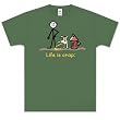 Dog Pee - Life is Crap T-shirt Short Sleeved 100% Cotton