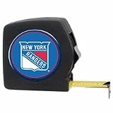 NHL New York Rangers 25' Black Tape Measure