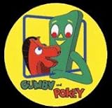 Gumby & Pokey In Frame Button GB935