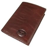 Robe di Firenze Men's Breast Coat Leather ID Wallet Brown