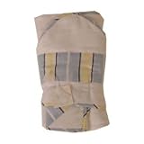 Bask Home Circus Stripe Blue Hooded Towel and Washcloth Set