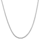Sterling Silver 1.9-mm Round Wheat Chain