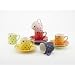Yedi Houseware Classic Coffee and Tea Polka Dot Espresso Cups and Saucers, Set of 6
