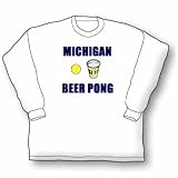 Michigan Beer Pong Long Sleeve T-Shirt