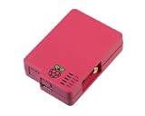 PCSL Brand - Cyntech Raspberry Case for Raspberry Pi with adaptor to fit to VESA 100 Monitor, Case can be used without adaptor as desktop case or with supplied adapter on a VESA compatible monitor - Raspberry Colour