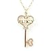 Gold Designer Inspired Crystal Heart Shaped Big 2.5