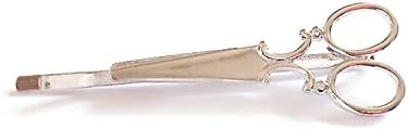 Minimalism Scissors Hairpin Word Folder Edge Clamp Jewelry (Silver)