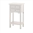 2-Drawer Style 36644 Side Table, White