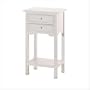 2-Drawer Style 36644 Side Table, White