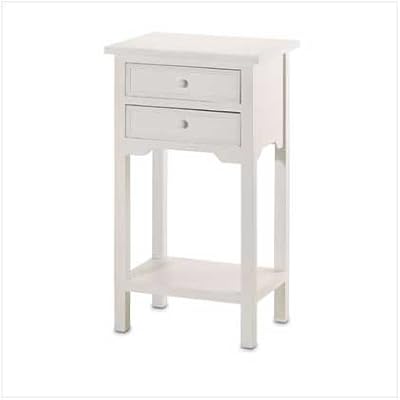 Cheap Wood White Home Accent Side End Table Phone Plant Stand Review The Bedroom Furniture 07