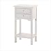 2-Drawer Style 36644 Side Table, White