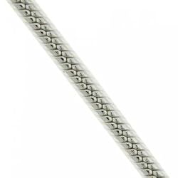Snake Chain Necklace Solid Sterling Silver with Lobster Clasp - 16 Inch