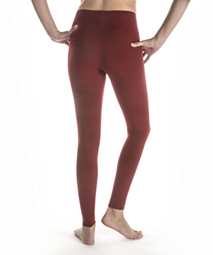 MeMoi Full Length Women's Cotton-Rayon Workout Yoga Leggings