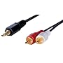 �A�N���X AUDIO�ϊ��P�[�u�� 3m �X�e���I�~�j�I�X-RCA�s���~2 AVC-105