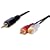 �A�N���X AUDIO�ϊ��P�[�u�� 3m �X�e���I�~�j�I�X-RCA�s���~2 AVC-105