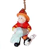 FIREFIGHTER fire man boy CEILING FAN PULL fanpull kid