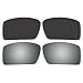 Replacement Polarized Black and Titanium Lenses for Oakley Eyepatch 2 Sunglasses
