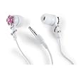 Altec Lansing MHP116NP Muzx Series In Ear Headphone with Pink Flower and Crystals