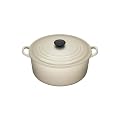 Le Creuset Cast Iron Round Casserole, Almond, 18 cm