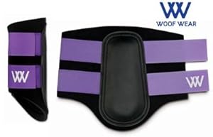 Woof Sport-Club Brushing Boots Black/Sky Blue, Lg