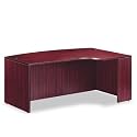ALERA Valencia Series Righthand Porkchop Desk Shell, 72w x 48d x 29-1/2h, Mahogany
