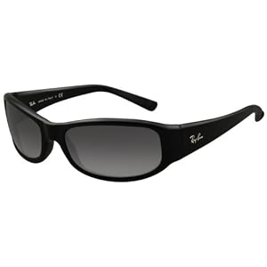 Ray-Ban 4137 Sunglasses - Glossy Black Grey Fade