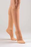 FLA Activa Sheer Therapy Knee High 15-20 mmHg Closed Toe, Size Q - Black