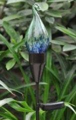 Curley Tops- Firefly Stand Cobalt and Green. Dimensions:height Approx 24-25"