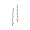 14K White Gold Diamond Journey Earrings - 1.00 Ct. TW