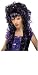 Frighten Vamp Purple & Black Costume Wig