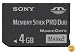 Sony 4 GB Memory Stick PRO Duo Flash Memory Card MSMT4G