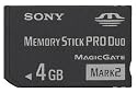 Sony 4 GB Memory Stick PRO Duo Flash Memory Card MSMT4G