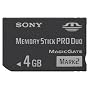 Sony 4 GB Memory Stick PRO Duo Flash Memory Card MSMT4G