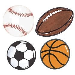 Sports Balls Soccer Baseball Basketball Football Group Wallpaper Wallies