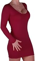 EyeCatch - Rachel Ladies V Neck Bodycon Stretch Short Womens Mini Dress